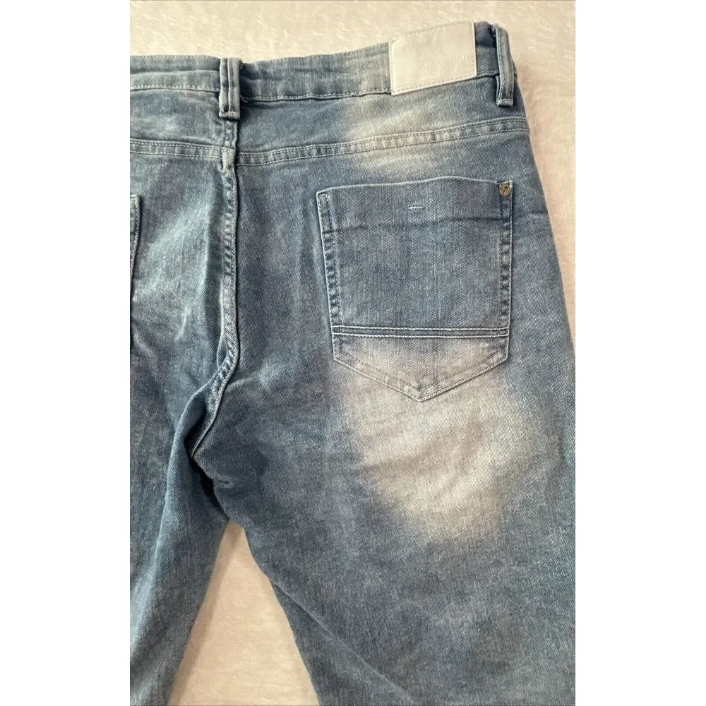 South Pole Shorts Mens 34 (Fits 36)‎ Slim Fit Jean Denim Jorts Faded Y2K 00s VTG
